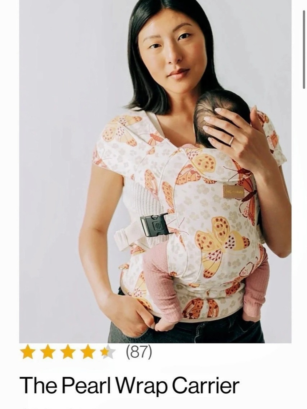 Tushbaby butterfly Pearl Wrap Carrier